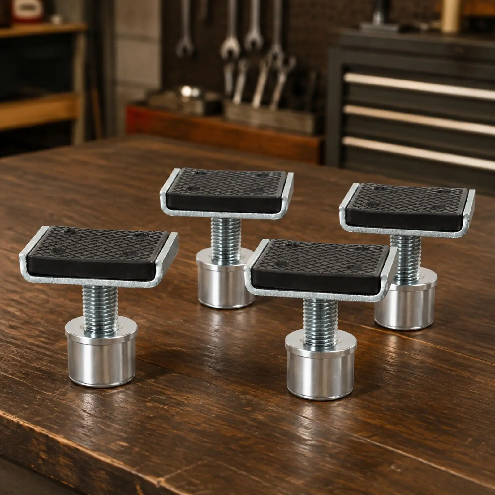 Adjustable Car Lift Pad Rubber Steel Jack Support Block for Auto Repair Lift Arm Vehicle Chassis Protection