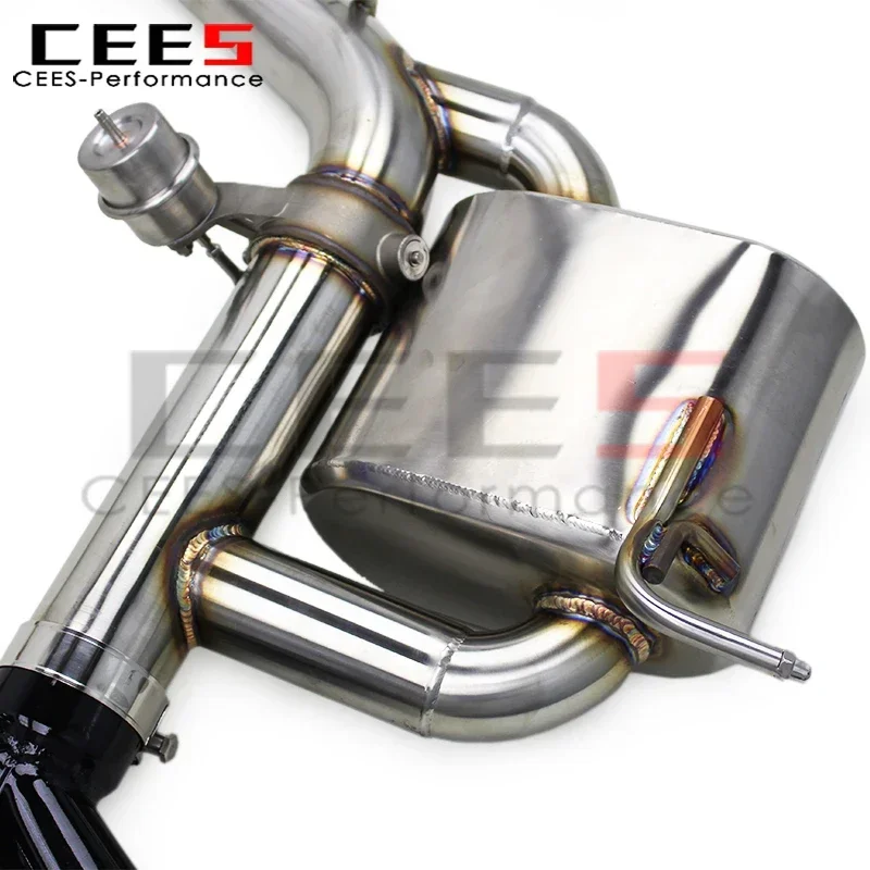 CEES Vacuum Valve Exhaust Pipes for JEEP Grand Cherokee 5.7L 2011+ Stainless Steel Catback Exhaust System valved muffler