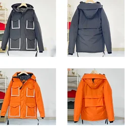 New Canada Style Men And Women Winter 90% White Duck Parka 4 Pockets Design Down Jackets