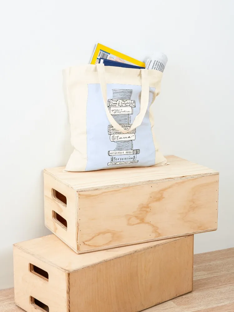 Collected Works of Jane Austen Tote Bag free delivery bags custom canvas bag Big bag women canvas tote