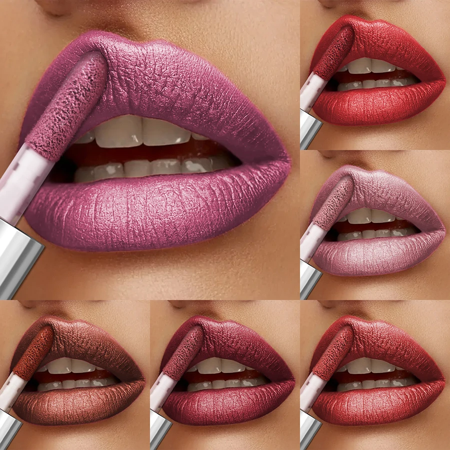 20 สี Glitter Lip Glaze กันน้ํา Diamond Shimmer Lip GLOSS Sparkling Liquid ลิปสติก Long Lasting Lip แต่งหน้าสําหรับผู้หญิง GIF