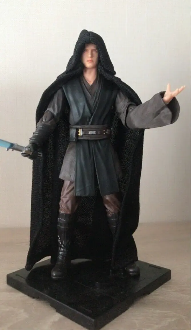 

[only cape]1:12th Black Cape Cloak Model with Hat For 6" Male Figure