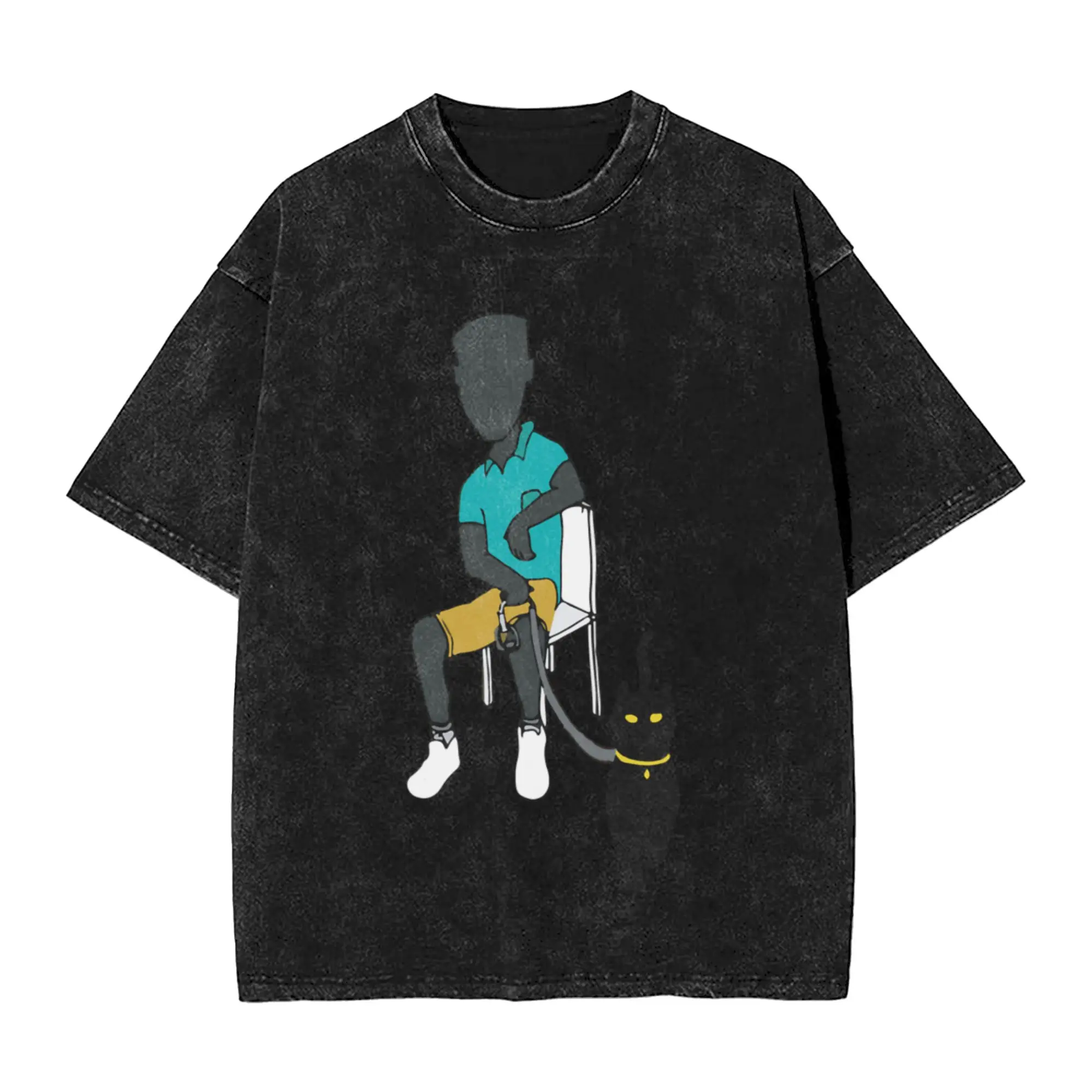Marbled  Abhi The Nomad Classic Chic A Washed T Shirt Men's Women's Oversized Cotton Tees Tops