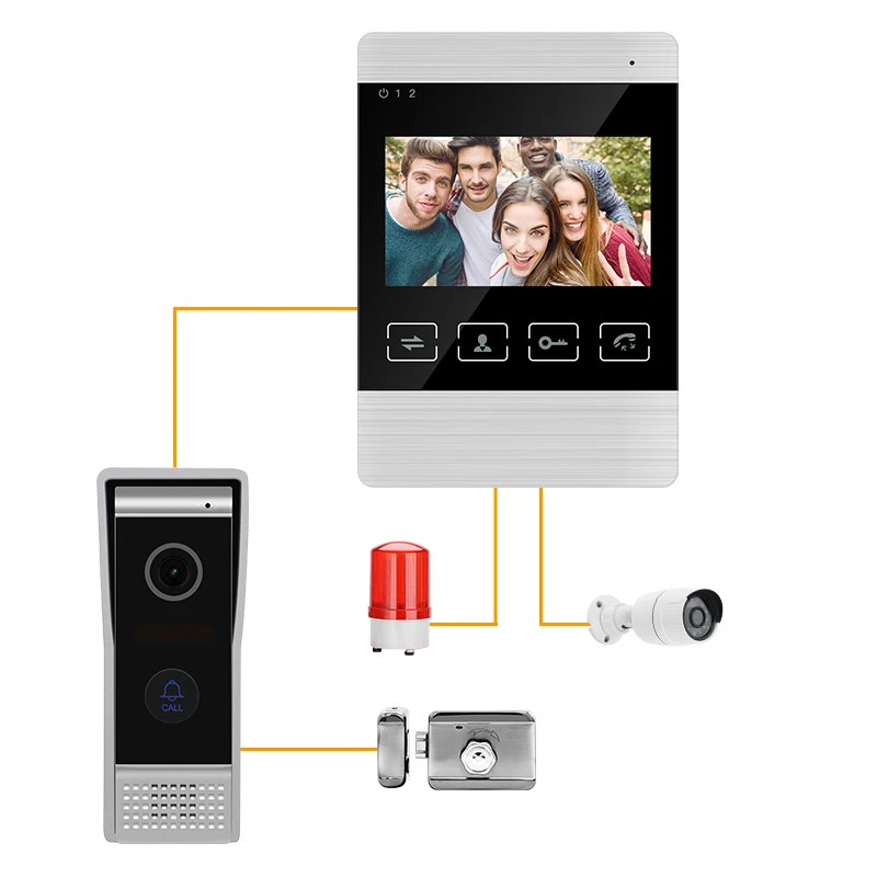 Home Security Video Intercom Door System with 1080P IP65 Waterproof  App Compatible 18 Months Warranty
