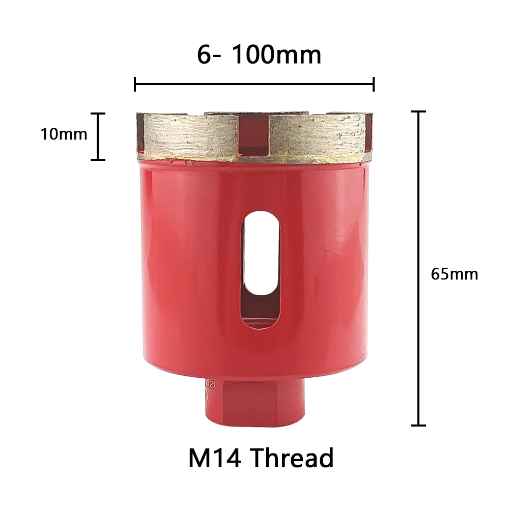 1 Stück 6-100mm M14 Sinterkernbohrer Diamant-Lochsäge für Marmor, Granit, Ziegel, Fliesen, Keramik, Beton, Kronenbohrer für Elektrowerkzeuge – Detail 5