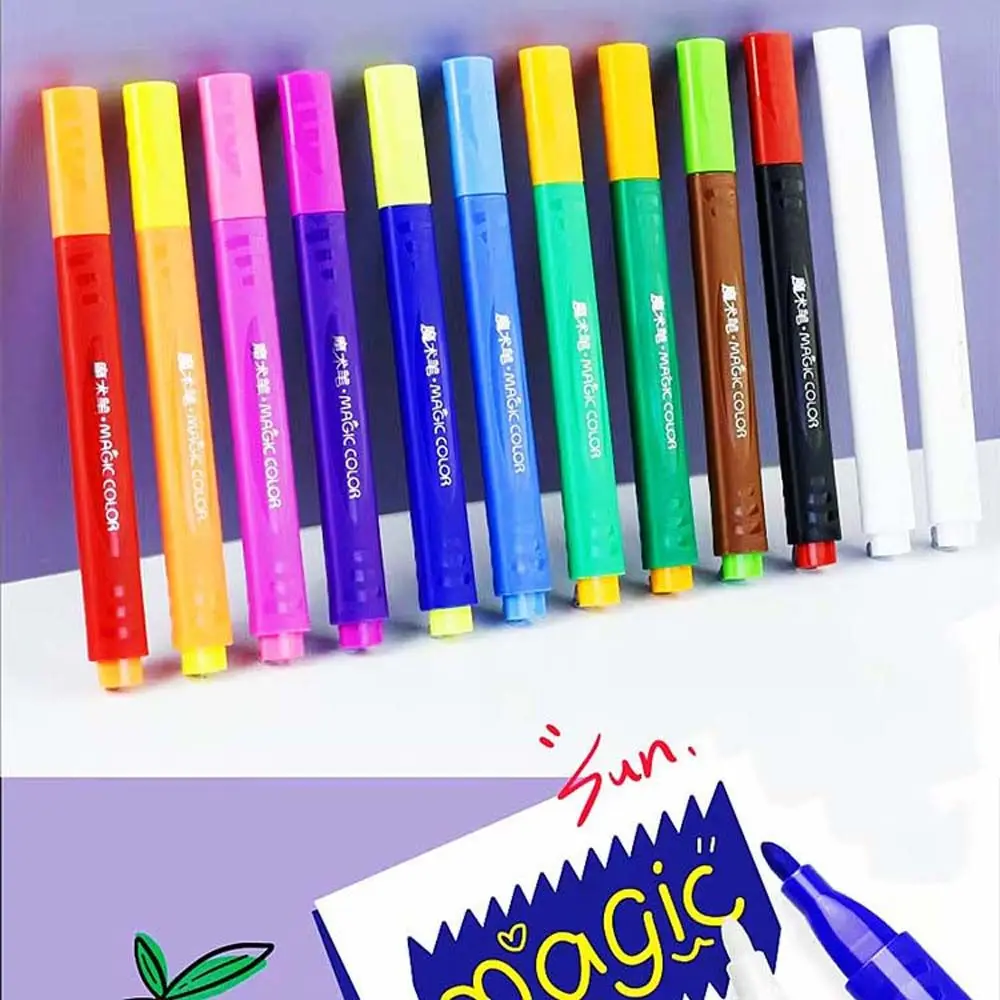 Gifts Drawing Stationery Supplies Office School Discolor Pen Water Color Pen Magic Highlighters Color Marker Pen