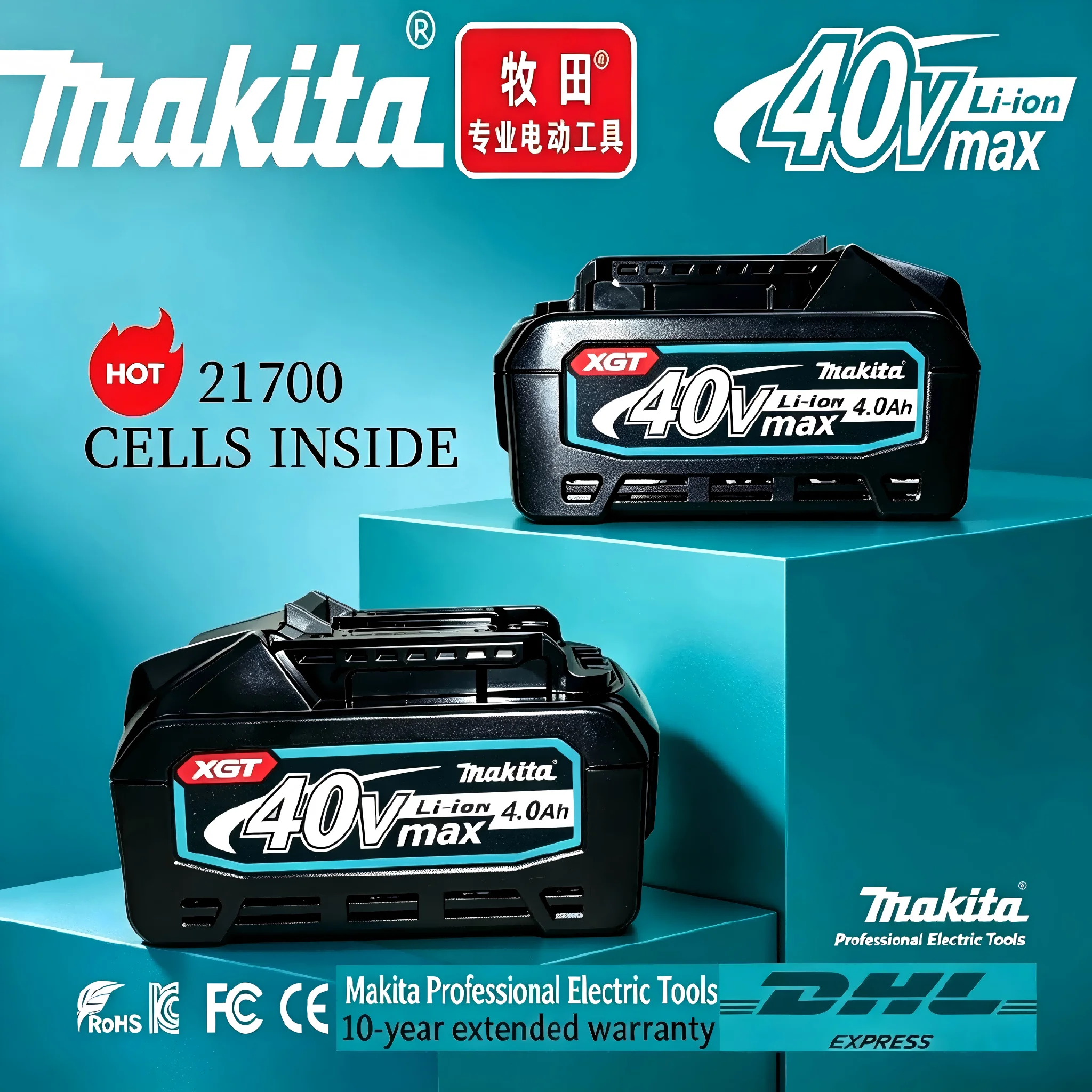 Makita Power Tools Xgt - Bateria de Lítio de Alta Capacidade