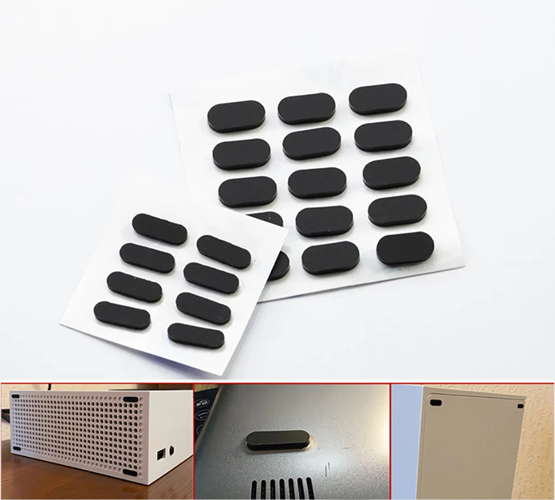 10Pcs Thickness 2mm Black Oval Silicone Rubber Self Adhesive Feet Pad Anti-slip Protectors Gasket Length10-33mm Width 6mm