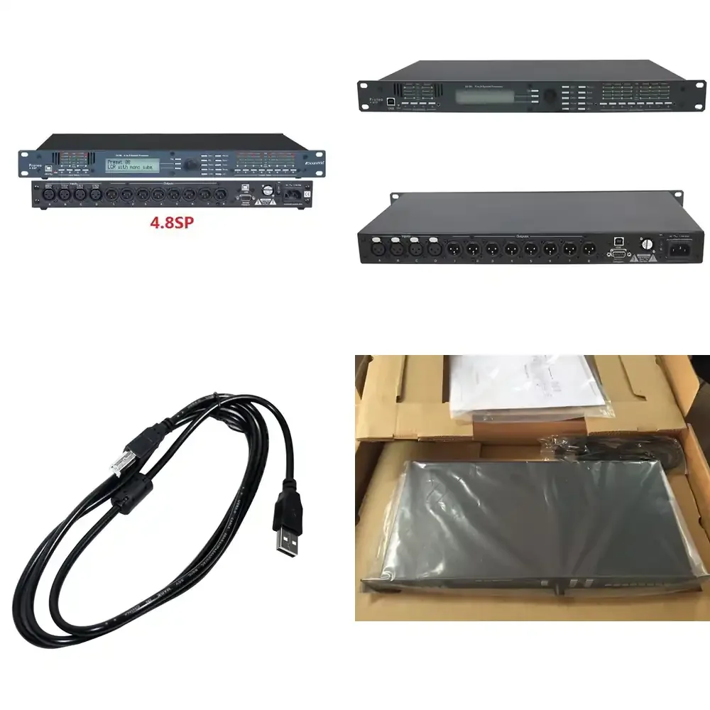 

DSP Digital Performance Karaoke Processor 4.8SP 4 in and 8 Output Ktv Karaoke Processor for Speaker