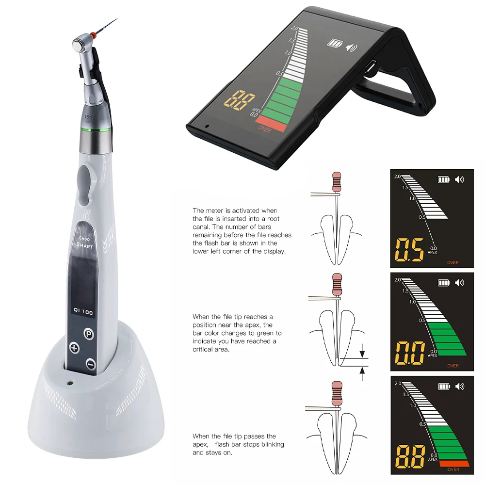 New Dentals Wireless Endomotor Apex Locator Endodontic Endo Motor With Mini Apex Locator Dentistry Equipment