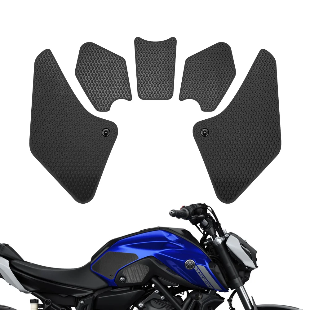 

For Yamaha MT07 MT-07 2021 2022 2023 2024 Motorcycle Tank Grip Side Decals Anti Slip Tank Pad Stickers