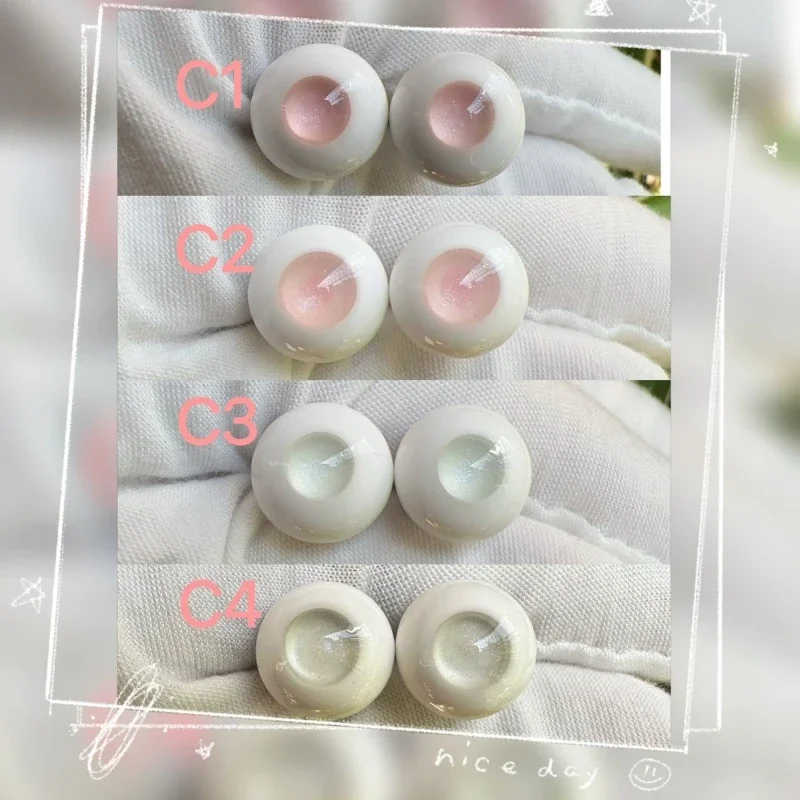 (Customized) Doll's Eyes for 1/3 1/4 1/6 Bjd Doll 10/12/14/16/18mm Plaster Eyeball Imitation Glass Eye Dress Up Doll Accessories