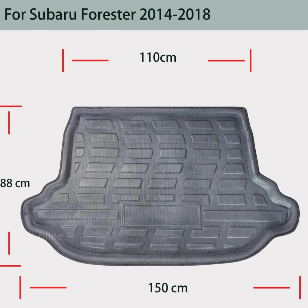 Car Rear Trunk Mat For Subaru Forester SJ 2013 2014 2015 2016 2017 2018 Cargo Liner Boot Floor Tray 3D EVA Carpet Accessories