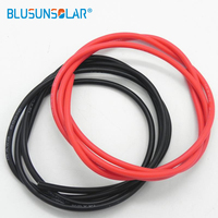 1M 8/10/12AWG Black+Red Silicone Wire/ Silica Gel Wire/ Silicone Tinned copper Cable High Temperature Resistance