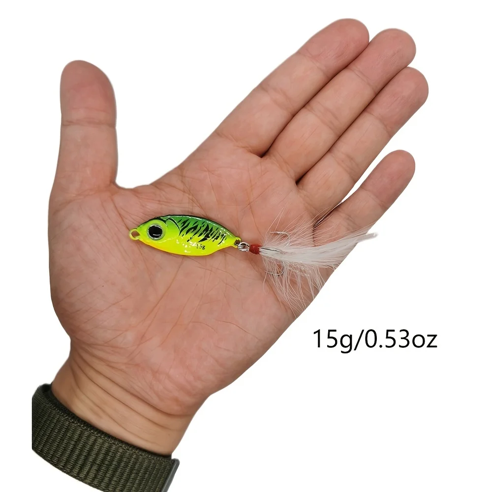 WEIHE 1PC/5PC Long Cast Slow Sink Scale Lure for Sea Bass & Topmouth Culter Fishing Lures