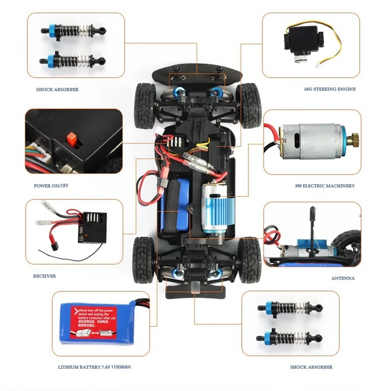 Placa De Circuito De Placa De Receptor Universal, peças De Reposição De Carro De Controle Remoto, A949-56, A959A969A979