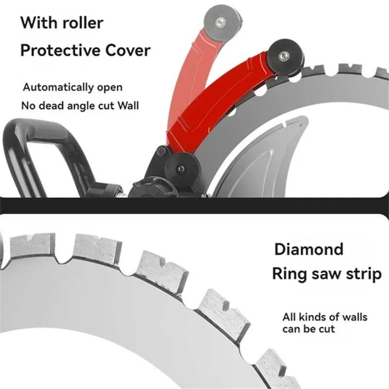 High Frequency Brushless Ring Saw Wall Cutting Machine 90 ° no Dead Angle Cutting Concrete Ring Saw Cutting Machine