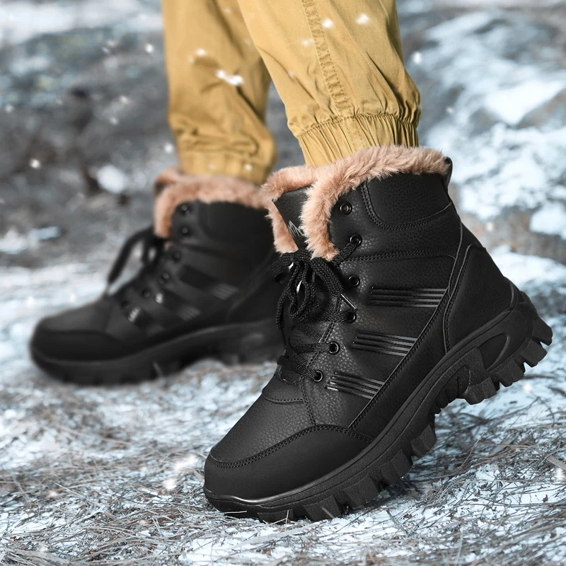 Buty Meskie Męskie buty 2025 Nowe zimowe kapcie Ciepłe męskie buty Wodoodporne Antypoślizgowe Pluszowe sneakersy Męskie tenisówki Buty Męskie Sneakersy Zimowe