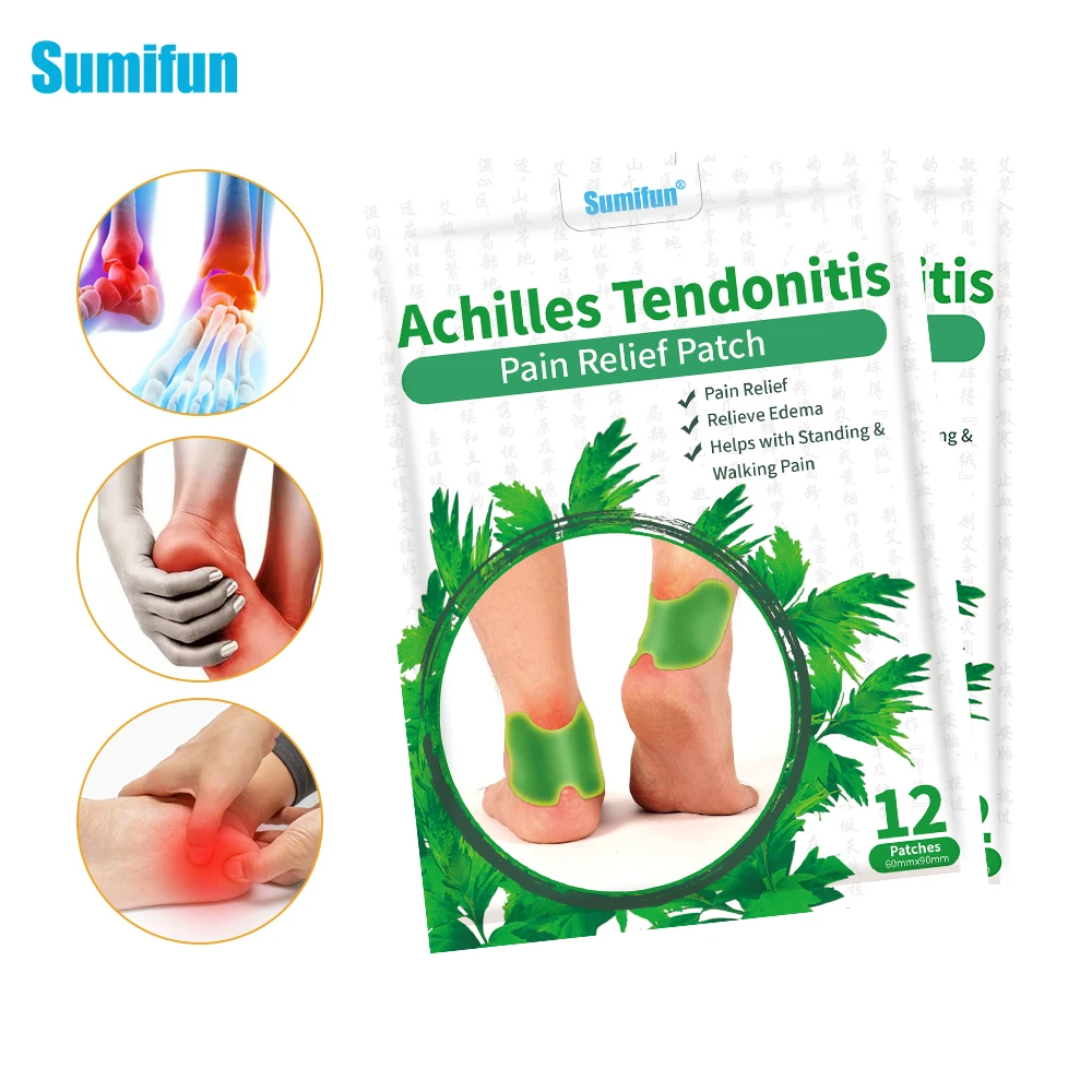 Sumifun Tornozelo Spur Ache Médica Adesivo De Gesso, Aquiles Tendinite Analgésico Patch, Entorse Alívio Da Dor Heel, Pé Patch, Plantar