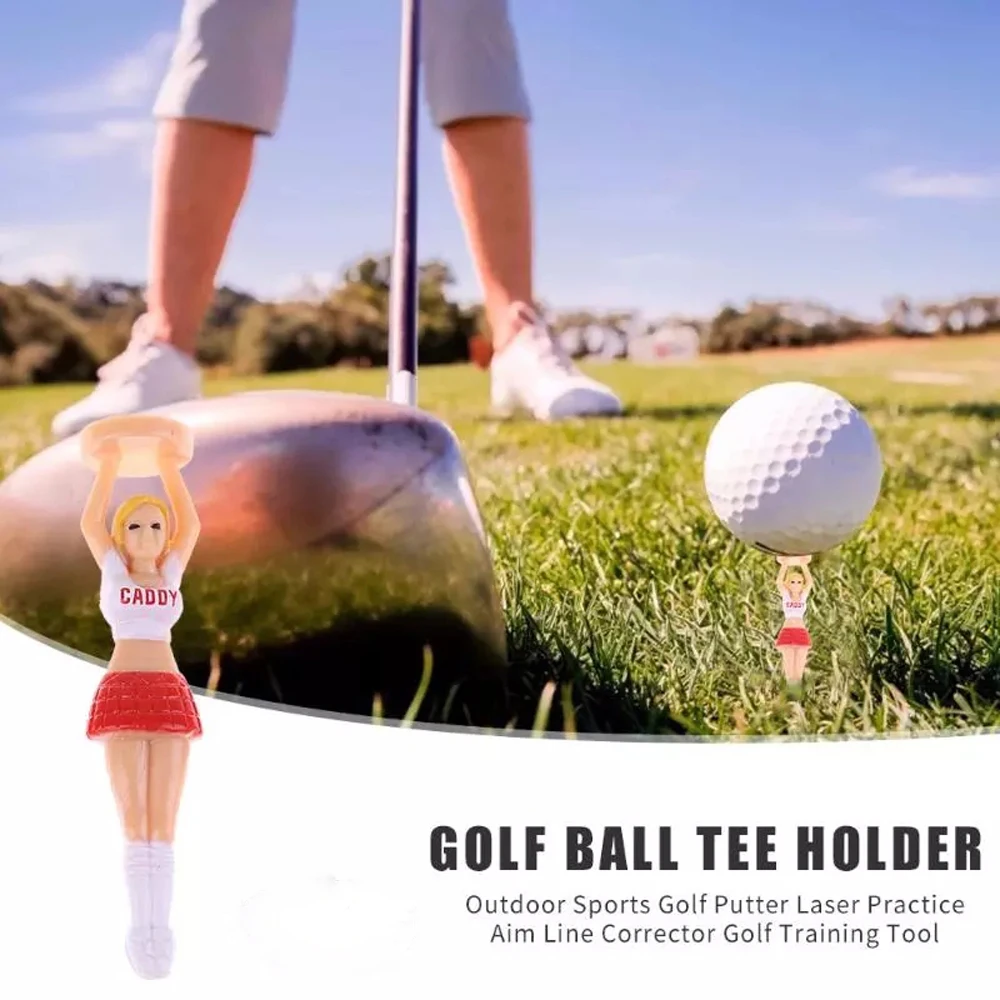 Golf Accessories Novelty Girl Golf Tee Golf Practice Womens Golf Ball  Holder Lady Golf Tee Golf Ball Tees Cheerleaders Tee