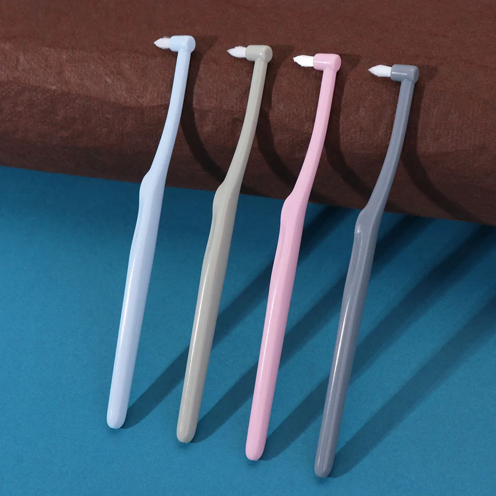 Soft Interdental Tooth Brush Fissure Wisdom Tooth Head Flat Single Brush Thin Whitening Teeth Orthodontic Teeth Braces Cleaning