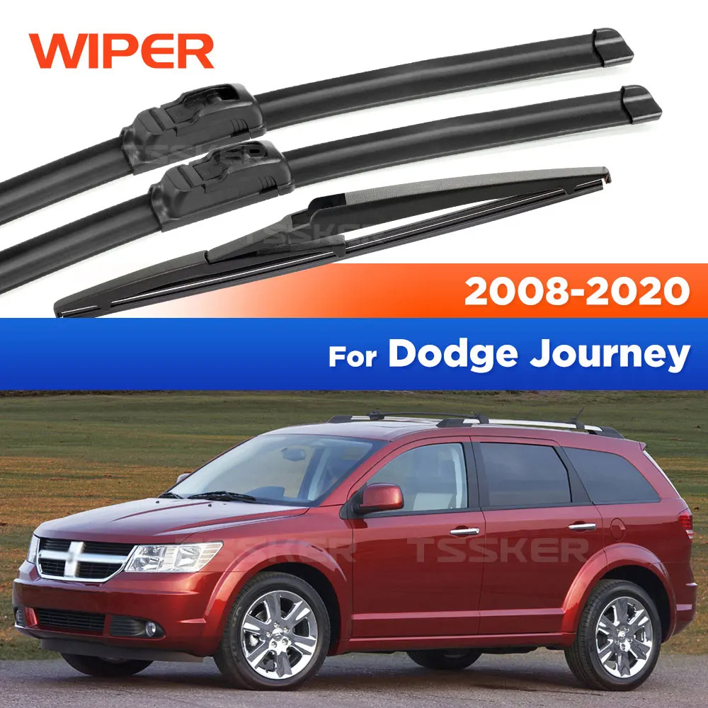

For Dodge Journey 2008-2020 2009 2010 2011 2012 Wiper Front & Rear Wiper Blades Windshield Windscreen Window Brushes 24"+18"+12"