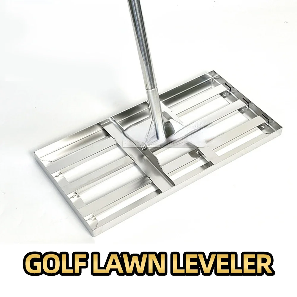 Stainless Steel Golf Course Leveler Lawn Leveling Rake Football Field Farms Lawns Golf Courses Sand Gravel Yard Grass Leveler