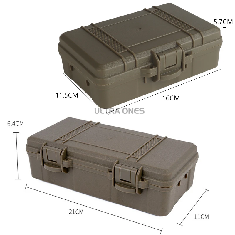 Molle Tactical Flahslight Battery Storage Case Shooting Hunting Tools Equipment Box Double Sponge Shockproof Lockable Pouch view 2