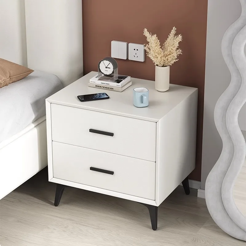 Bedside table, Nordic, light luxury, simple, modern, bedroom, all solid wood, easy to install
