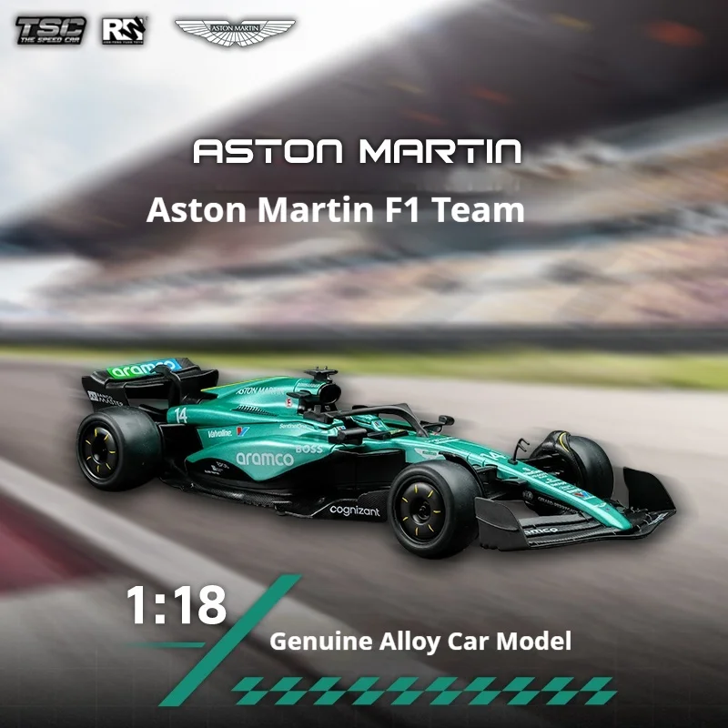 Tsc carte de vitesse 1:18 Aston Martin F1 voiture de course en alliage modèle de Simulation de voiture ornement de bureau recueillir modèle de voiture cadeau pour homme