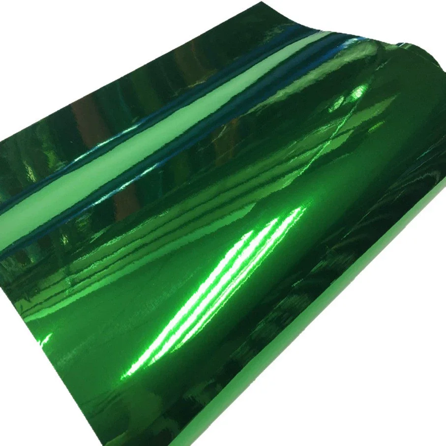 Premium Stretchable Chrome Mirror Green Sticker Vinyl Wrap Film Self Adhesive Car Decal Wrapping with Air Release