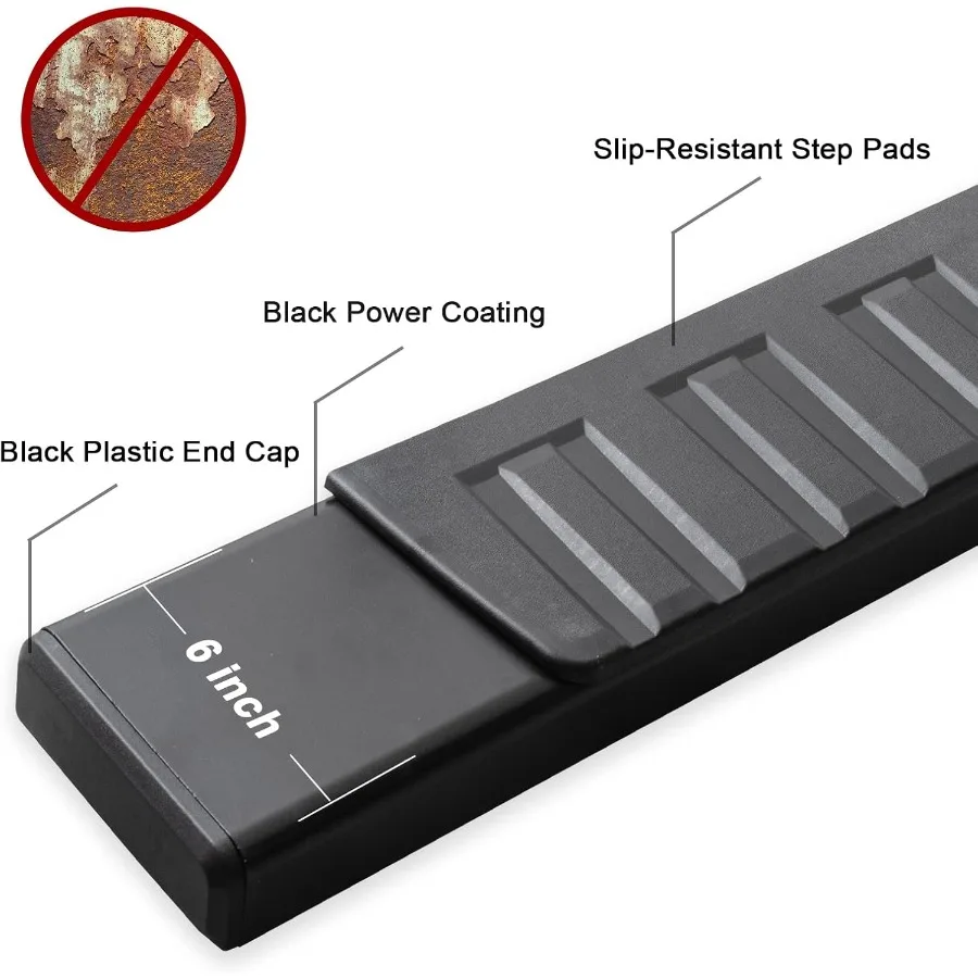 لوحات تشغيل مقاس 6 بوصات متوافقة مع 20052012 Nissan Pathfinder لتعزيز إمكانية الوصول إلى المركبات والسلامة اختيار الشاحنة السوداء #4