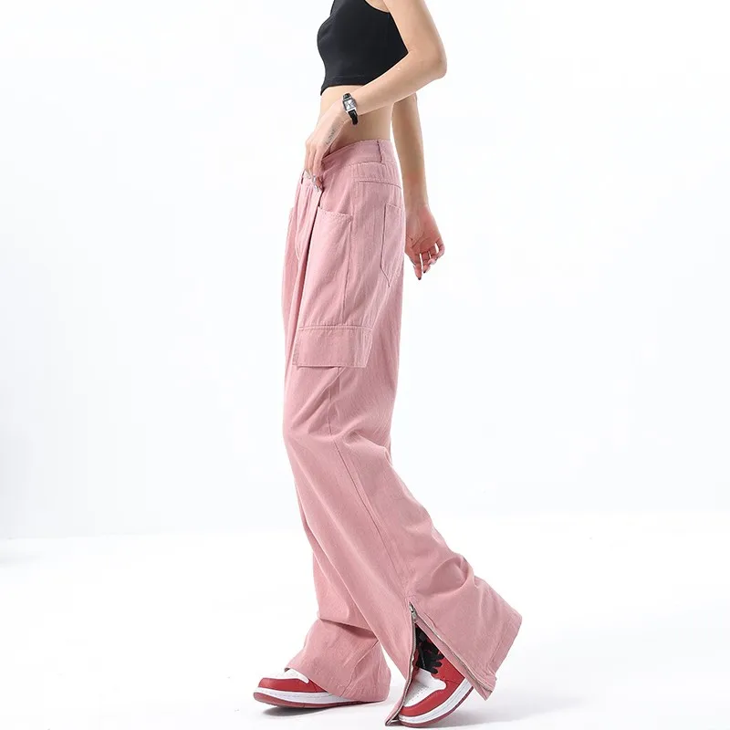 

WCFCX STUDIO Y2k Korean Women's Cargo Pants Colorful Streetwear Vintage Chic Parachute Pants Women's Casual Loose Sweatpants