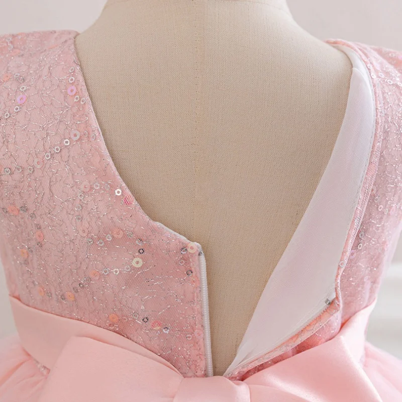 Baby Girl Party Dresses For Girls Of 1 To 4 5 Years Elegant Luxury  Princess Junina Wedding Enchanted Garden Dress Pink Clothes image 6