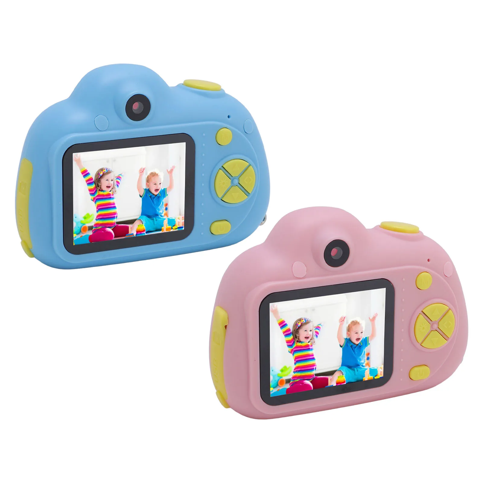 Compact Small Camera Cartoon Photo Frames Digital Camera OTG Compatibility 10S Countdown Timer with 32GB Memory Card for Travel