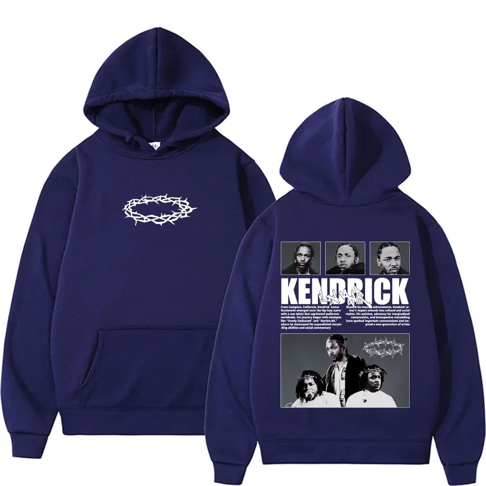 Rapper Kendrick Lamar Album Graphic Hoodies Harajuku Hip Hop Street Vintage Sweatshirt Men Women Fashion Casual Oversized Hoodie