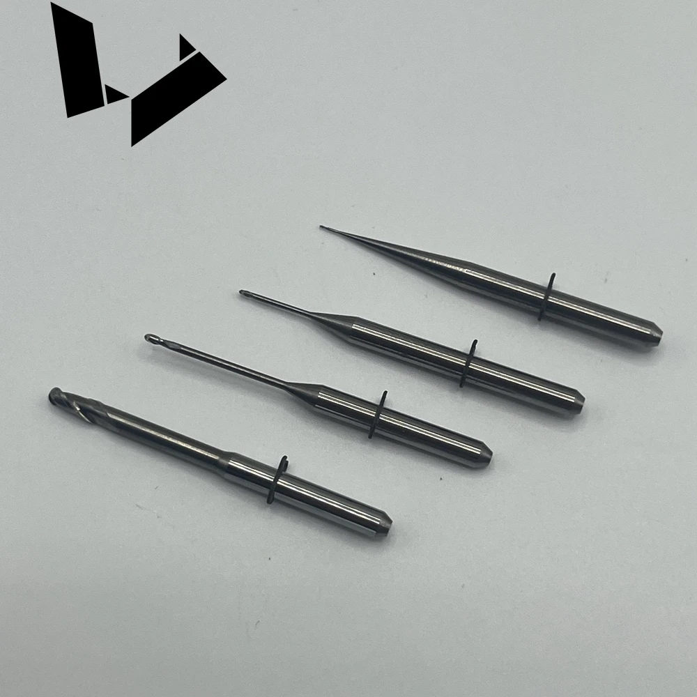 Dental Carbide Tungsten Burs 40mm CAD/CAM Milling Drill Burs for PMMA Discs Compatible With Wieland Zenotec Select Hybrid