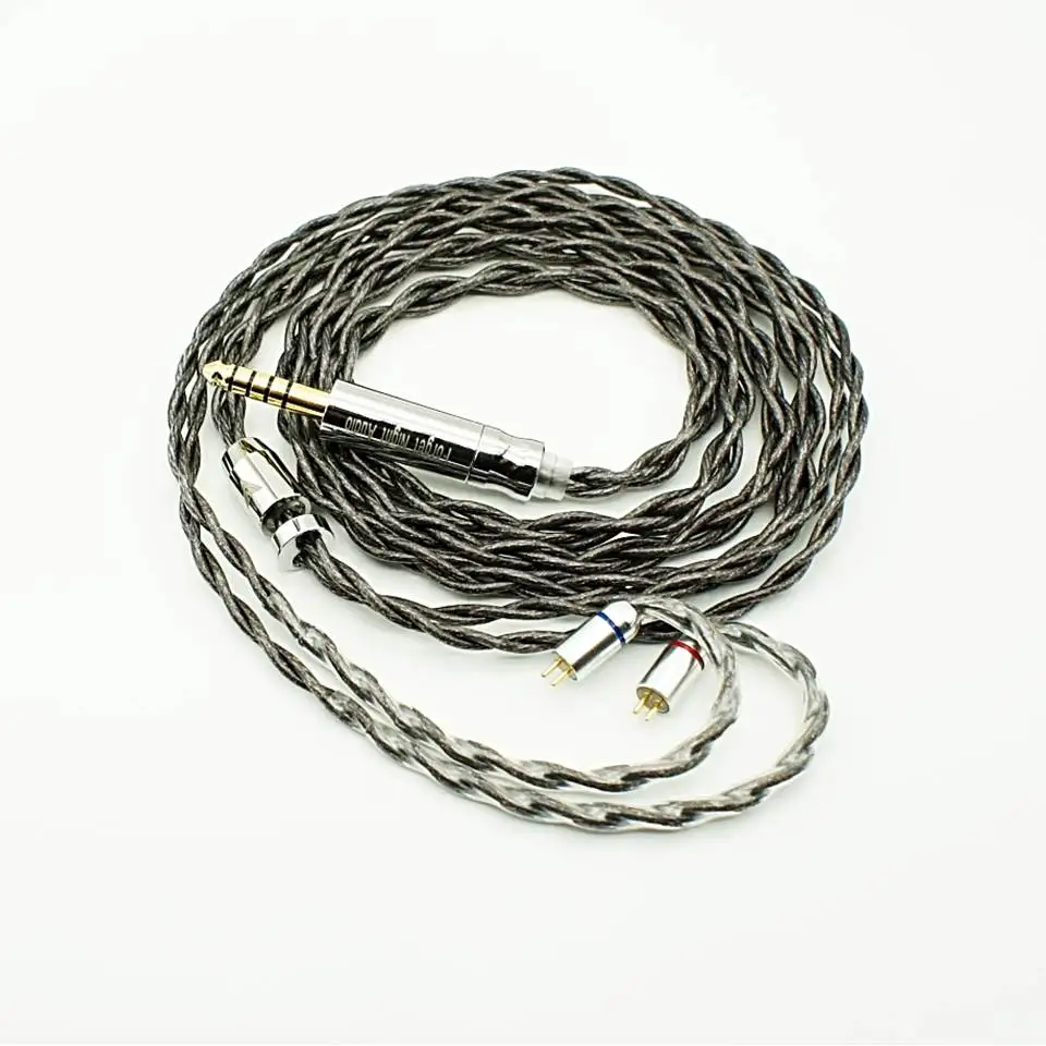 Night Oblivion Butastur 2Pin 0.78mm 4 Shares OCC HiFi Earphone Replacement Cable IEM Upgrade Cable with 3-in-1 Modular Plugs