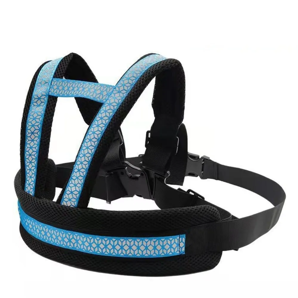 Breathable Children's Motorcycle Seat Belt Reflective Strap Adjustable Strap Kids Safety Seat Harness Anti Lost Non-Slip