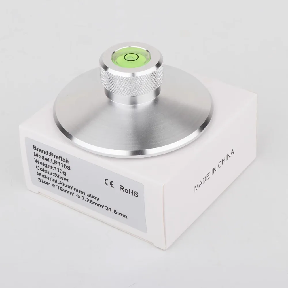 Record Weight Balanced Disc Stabilizer Vinyl Turntable Clamp Aluminum Vibration Reducer for LP Record Weight Player Accessories