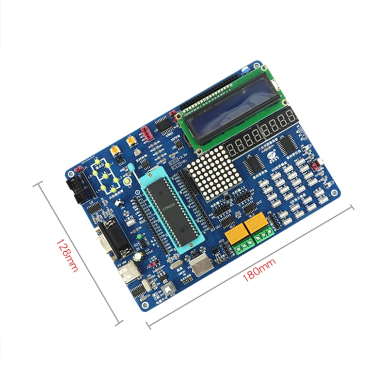 Imagem -05 - Kit Placa de Desenvolvimento Single-chip Kit Board Experimental Zero-based Entry At89s51 At89s52 51