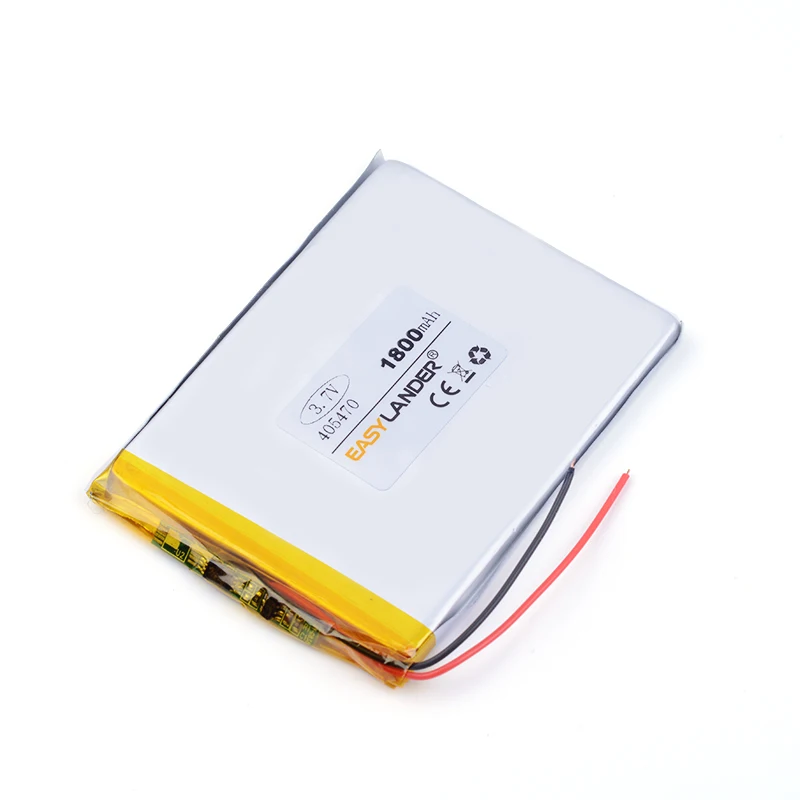 405470   Bateria recarregável de polímero de lítio, 1800mah, 3.7v, para banco de potência, mp4, tablet, pc, telefone celular, alto-falante