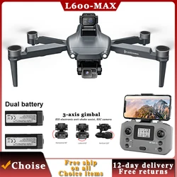 L600 PRO MAX 4K GPS 5G Drone 3-osiowy gimbal HD EIS Podwójny aparat Laserowe unikanie przeszkód Bezszczotkowy silnik WIFI RC FPV Drony zabawki