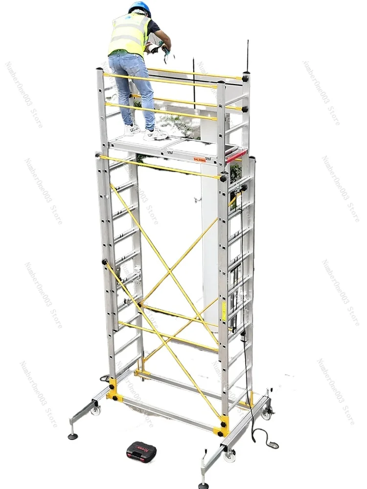 

Folding Engineering Ladder Platform, Aluminum Alloy, Movable, Telescopic Scaffold, Factory Direct