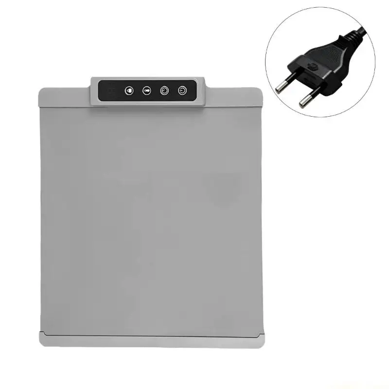 D0AB Warming Plate 220V Adjustable Temperature Setting Silicone Texture Suitable for Meal Preservation and Foot Comfort Safe