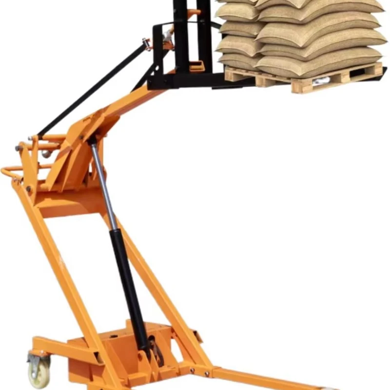 

All Electric Hydraulic Wide Leg Pallet Stacker Manual Hydraulic Warehouse Material Handling System Electric Lift Forklift