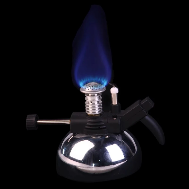 Outdoor mini gas filled portable gas burner, tea making, coffee siphoning, Moka pot heating, Bunsen burner