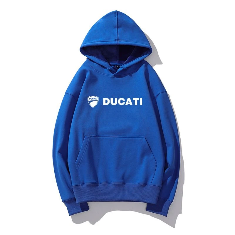DUCATI Motorcycle Hooded Sweatshirt Motorcycle Peripheral Club Clothes Men's and Women's Outerwear Cycling Clothes Trendy