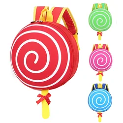New Kindergarten Backpack School Bag Primary School Student Back Pack Soft Shell Lollipop Cartoon School Bag Kids Mochila Rugzak
