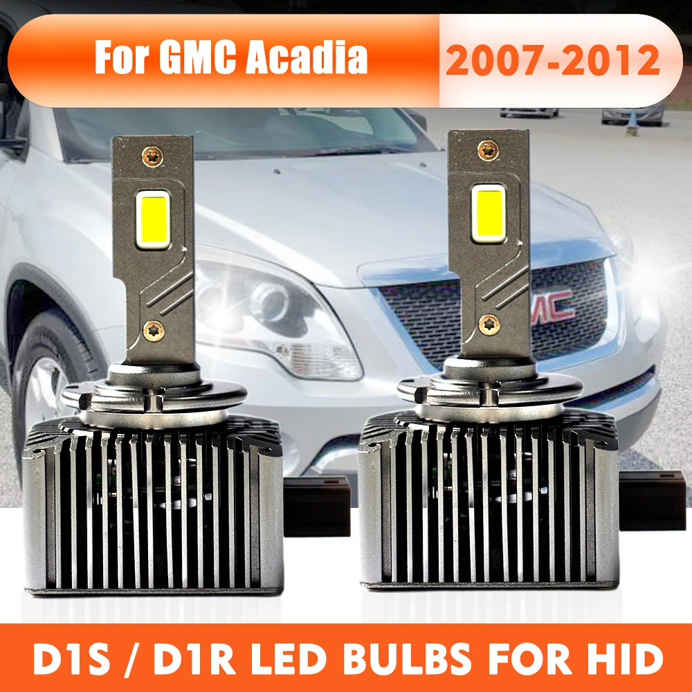 

D1S D1R LED Headlights Bulbs 6000K White Auto Lamp HID Xenon Conversion Kit For GMC Acadia 07-12 19351942 25911883